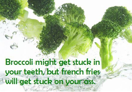 broccoli on my ass