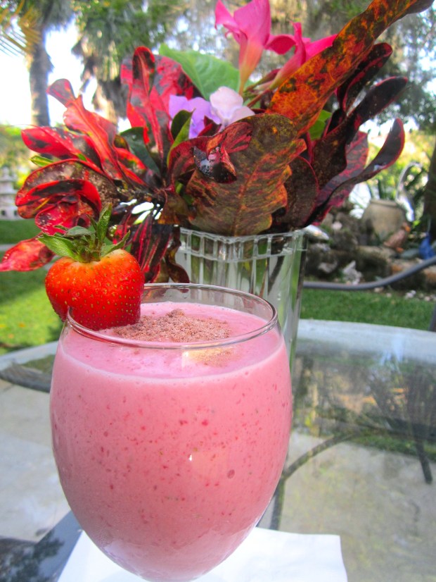 Strawberry, Vodka & Chocolate Smoothie