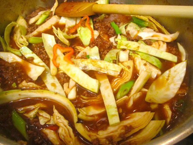 Add vegetables, Simmer For One Minute