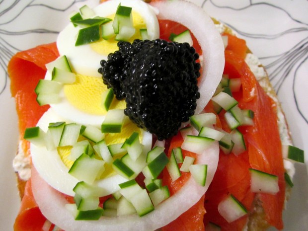 Breakfast Of Champions # 27 – ” Smoked Salmon Sandwich “