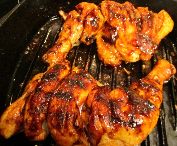 grilling chicken