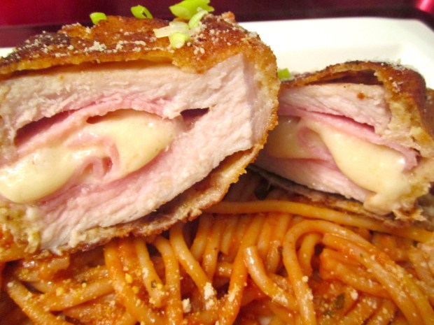 Ham& Cheese Stuffed Pork Cutlet