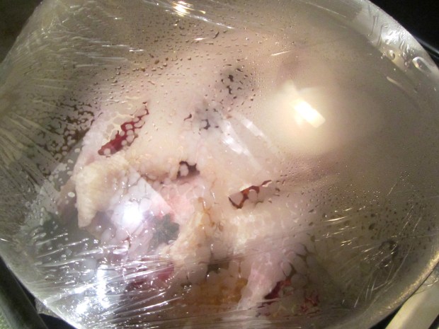 cover tight and steam for 2,5 hours