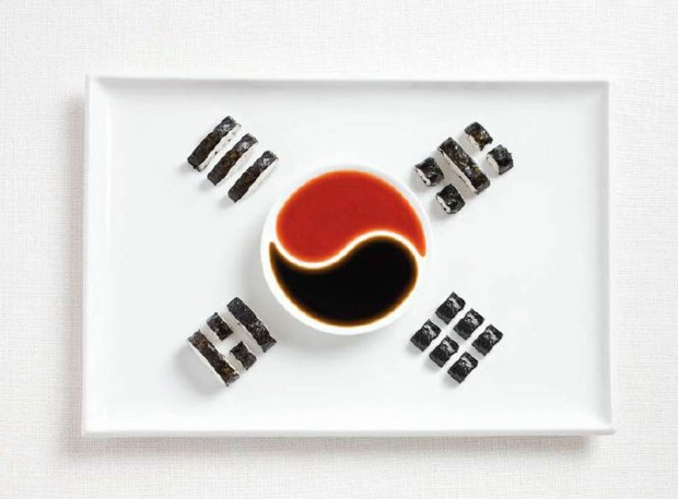 South Korea -  kimbap and sauces