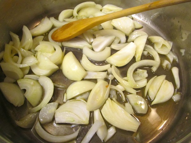 saute onions in duck fat