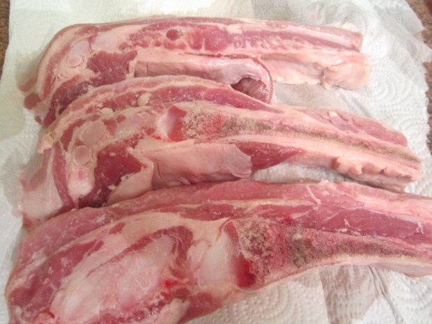 sliced veal breast