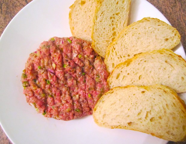 Steak Tartar & Sour Dough Bread