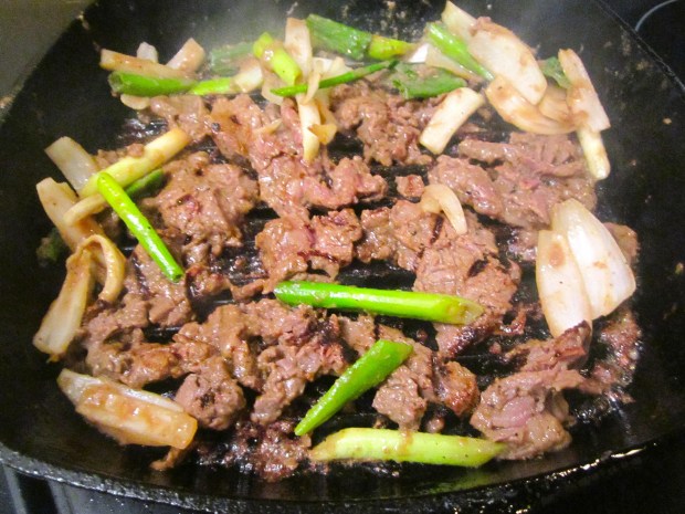 grilling bulgogi