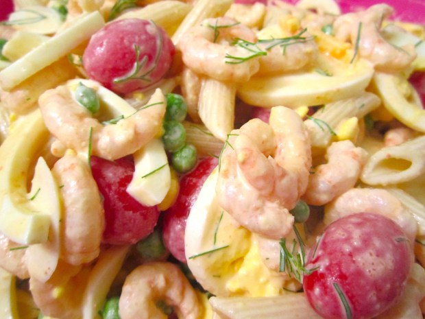 Shrimp, Pasta And Egg Salad