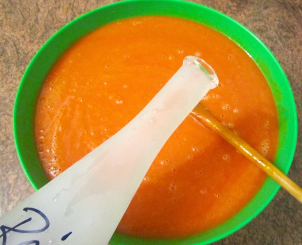 add wodka, check / adjust seasoning