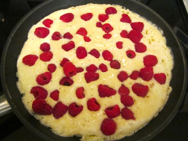 sprinkle with raspberries