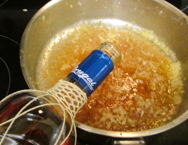 deglaze pan with cocnac (careful, it might ignite)