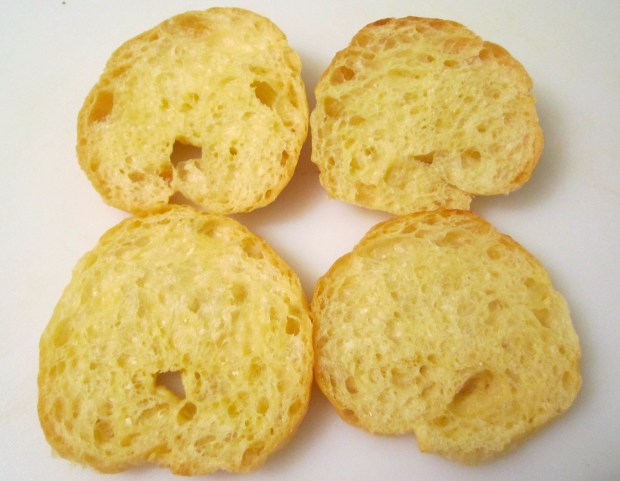 cut croissants in half