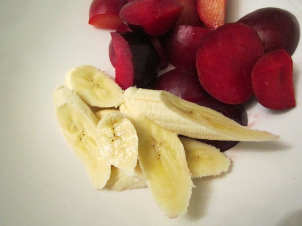 plum & banana