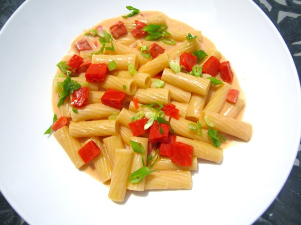 Pasta With Smoked Salmon In Horseradish/Mustard Cream