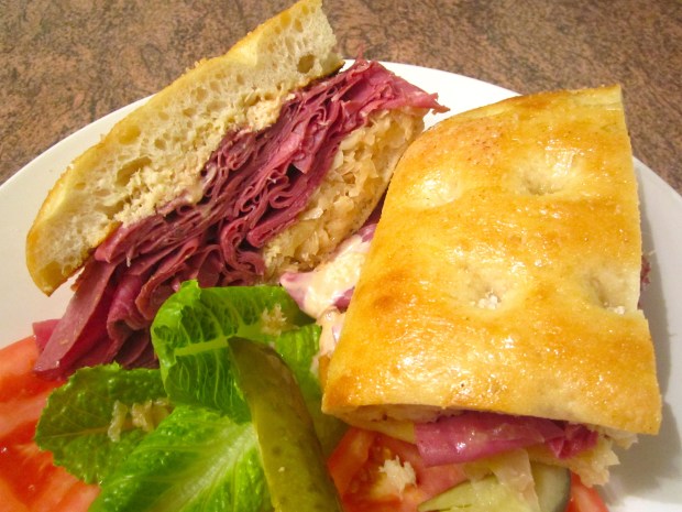 Hans' Pastrami & Sauerkraut On Chiabata