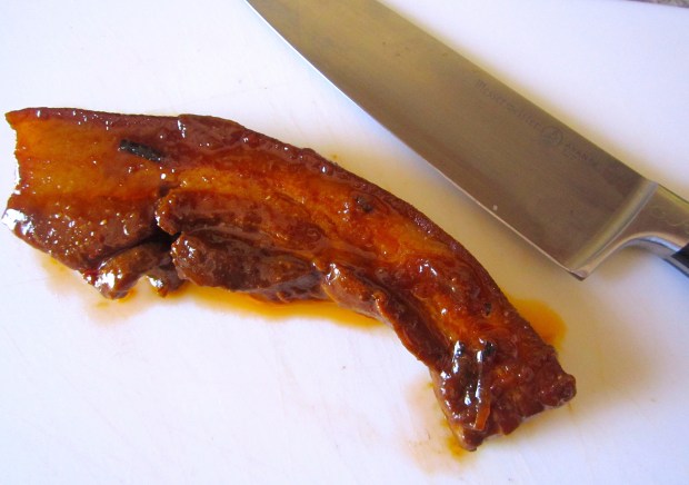 cut pork into bit sized pieces