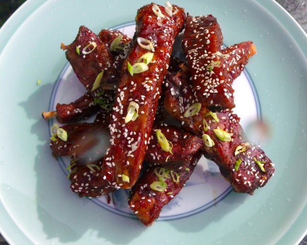 Asian Style Glazed Pork Ribs With Fermented Bean Sauce