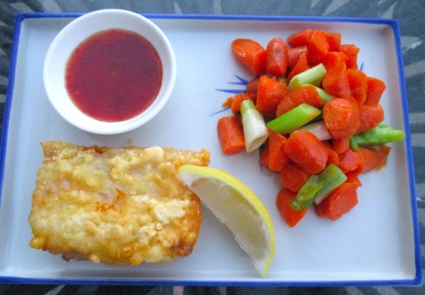 Sauteed Cod Filet & Honey-Glazed Carrots