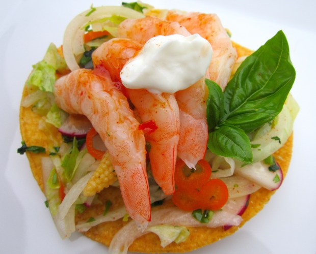 Shrimp Tostadas