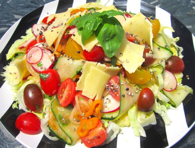 Salad And Irish Cheddar