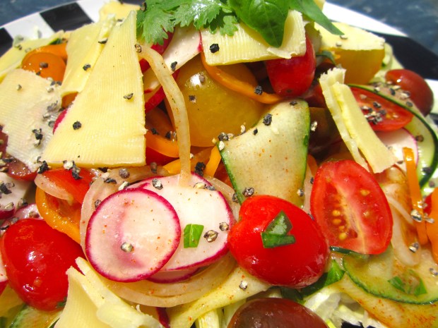 Salad And Irish Cheddar