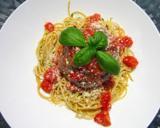 Hans' Giant Balls - Italian Meatballs With Spaghetti Aglio E Burro
