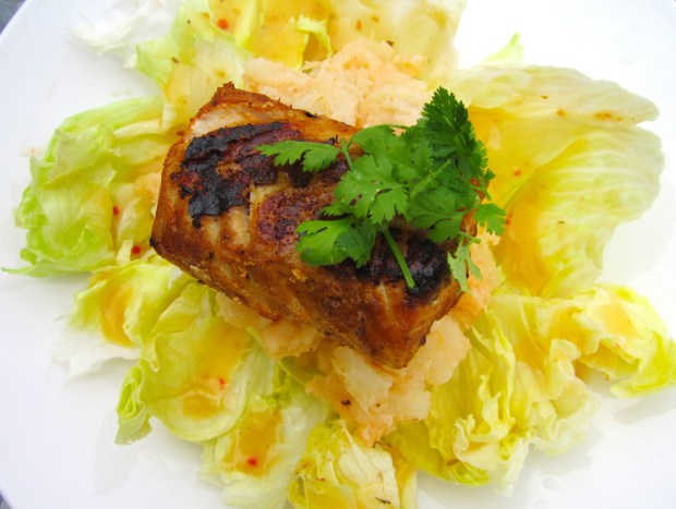 Tandoory Style Cod Filet With Potato-Onion Mash