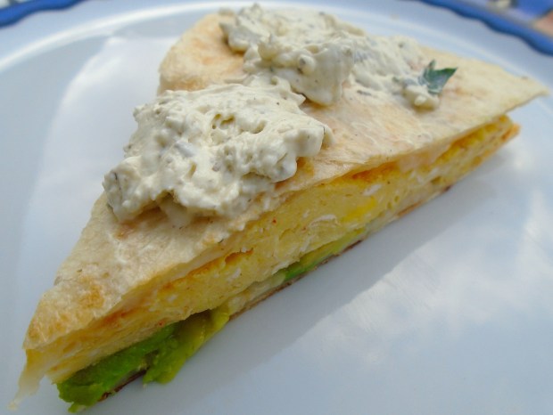 Breakfast Of Champions # 48 - Egg-Quesadilla With Boursin