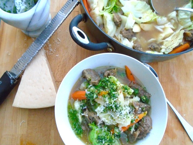 Beef And Vegetable Soup With Pistou