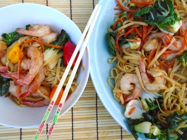 Shrimp Lo Mein (撈麵)