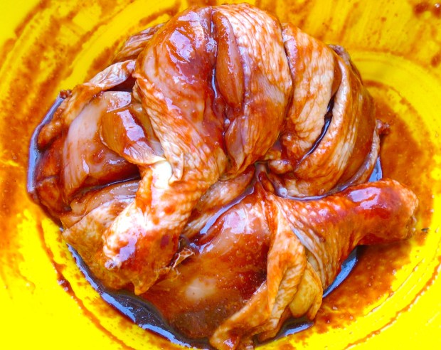 rub with the seasoning