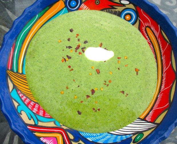 Spinach, Potato & Garlic Cream Soup