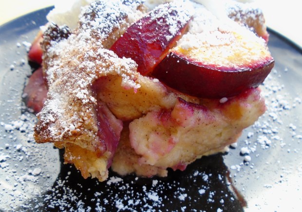 Bread And Black Plum Pudding