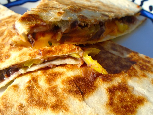 Refried Bean Quesadilla With