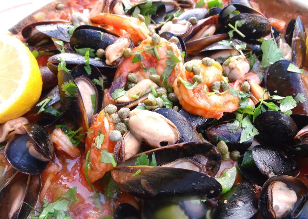 Catalan Shrimp & Mussels Stew