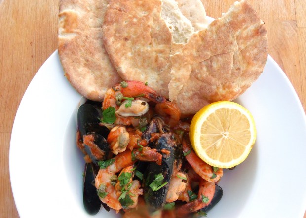 Catalan Shrimp & Mussels Stew