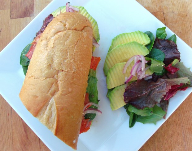 "The Convertible" Smoked Salmon, Pickled Onions  And Avocado 