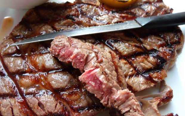 Salade Oscar . Bone-In Rib Eye Steak